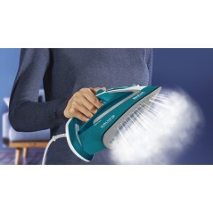 Tefal EasyGliss Plus FV5737 Tr 2500W Turquoise Steam Iron - Effortless Gliding & Powerful Performance!